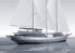 Sail and motor yacht
