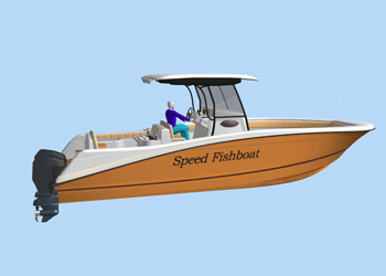 High-speed boat FISHER-31